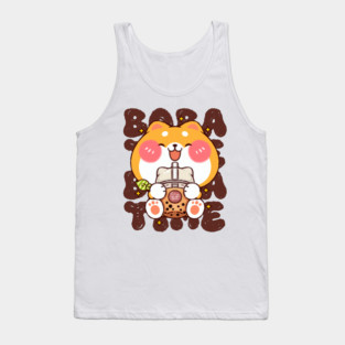 Shiba Boba Time Tank Top
