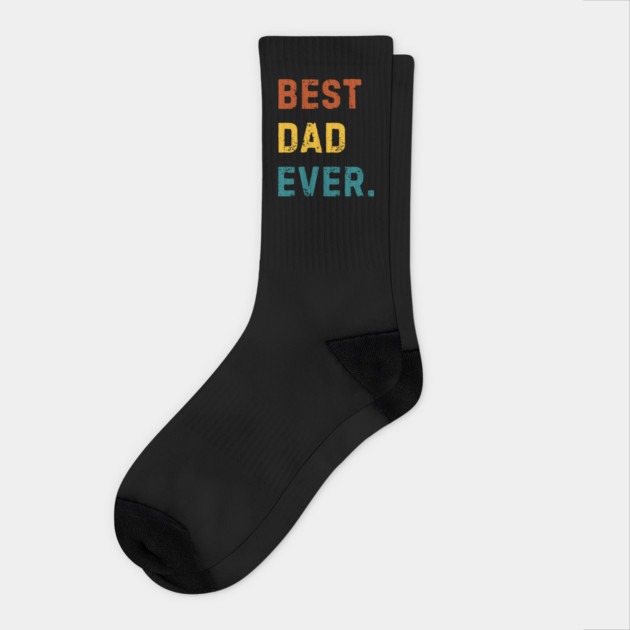Best-Dad-Ever Socks by Creatifly Graphic Tees