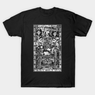 Ancient Astronaut • Palenque King Pakal Mayan Time Traveler T-Shirt