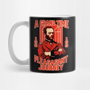 General Sherman – The Southern Tour 1865 Satirical Poster Mug