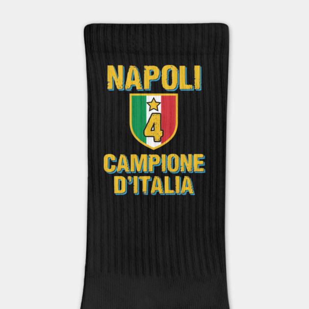 Napoli Campione D'Italia 2025 Celebrativa Quarti Campioni 4 scudetto Celebration by Tshirtiz