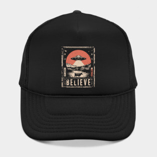 Believe in UFOs – Retro Alien Sightings Hat