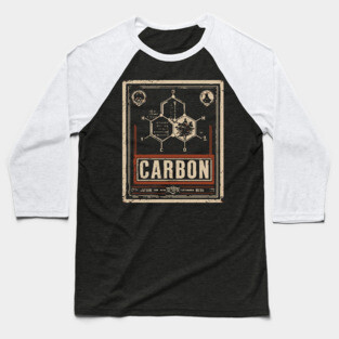 Carbon Atom Chemistry Shirt – Retro Science Design for STEM Fans Baseball T-Shirt