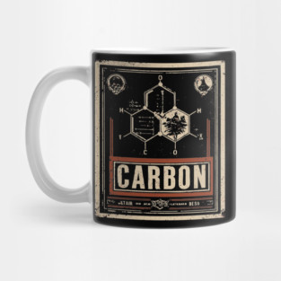 Carbon Atom Chemistry Shirt – Retro Science Design for STEM Fans Mug