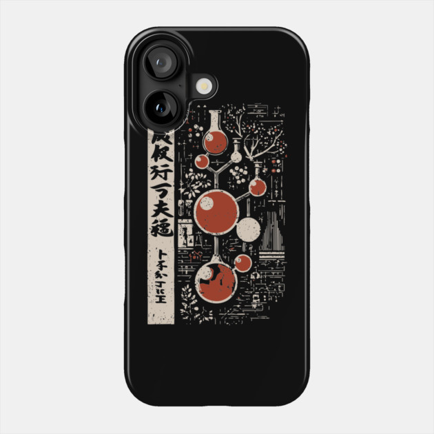 Japanese Vintage Chemistry T-Shirt – Science & Alchemy Art Phone Case by TuncGK