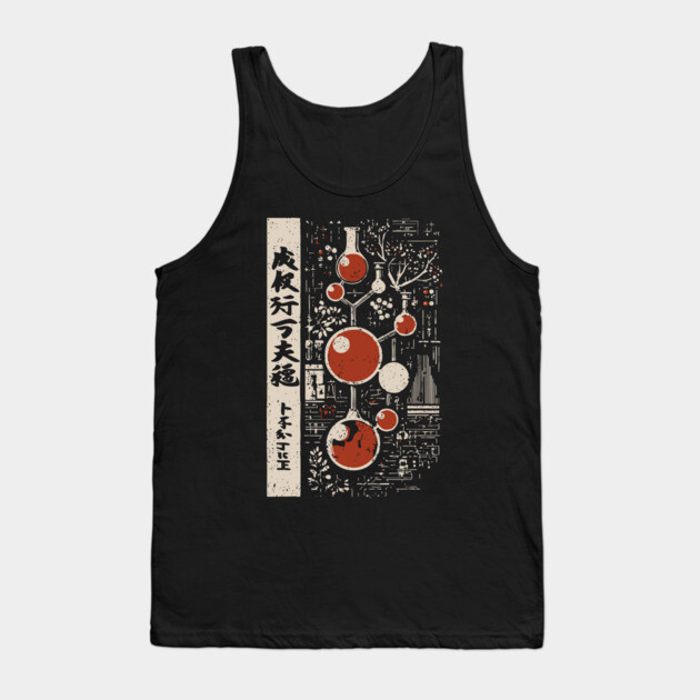 Japanese Vintage Chemistry T-Shirt – Science & Alchemy Art Tank Top by TuncGK