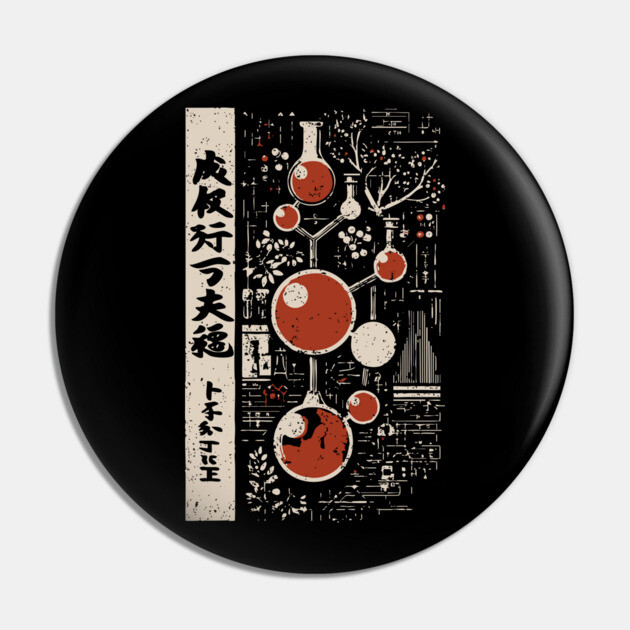 Japanese Vintage Chemistry T-Shirt – Science & Alchemy Art Pin by TuncGK