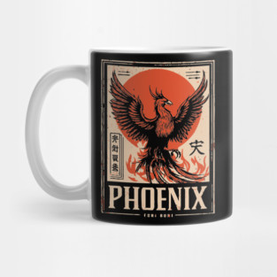 Rising Phoenix – Japanese-Inspired Rebirth & Strength Symbol Mug