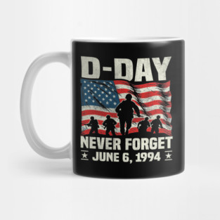 d-day anniversary Normandy Landings Invasion American Flag Mug