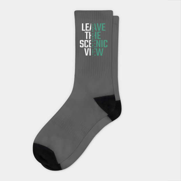 Take A Scenic Route, Leave A Scenic View Socks by Vinokurio