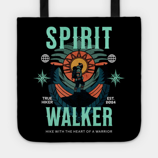 Spirit Walker, Graphic T-Shirt Design Tote by Vinokurio