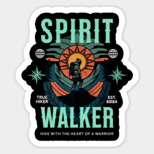 Spirit Walker, Graphic T-Shirt Design Sticker