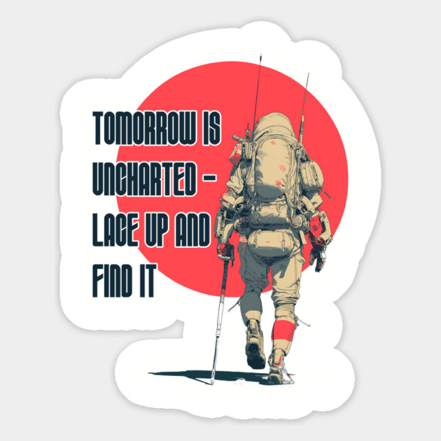 Tomorrow Is Uncharted - Lace Up And Find It Magnet by Vinokurio