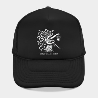 Girl Will Be Girls Medusa Feminist Hat