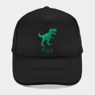 Rex Dinosaur – Green T-Rex Graphic – Bold Prehistoric Design for Dino Fans Hat