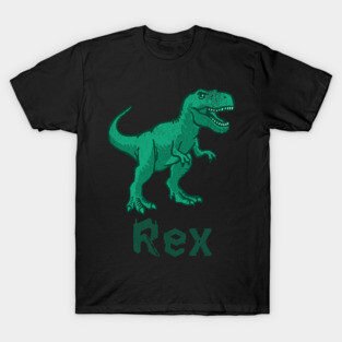 Rex Dinosaur – Green T-Rex Graphic – Bold Prehistoric Design for Dino Fans T-Shirt