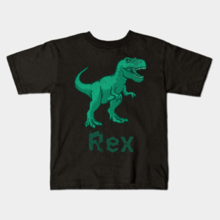 Rex Dinosaur – Green T-Rex Graphic – Bold Prehistoric Design for Dino Fans Kids T-Shirt