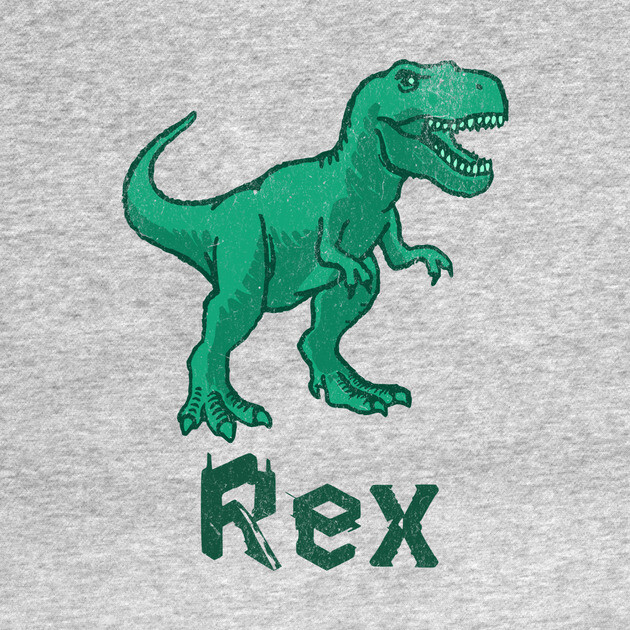Rex Dinosaur – Green T-Rex Graphic – Bold Prehistoric Design for Dino Fans by DonWillisJrArt