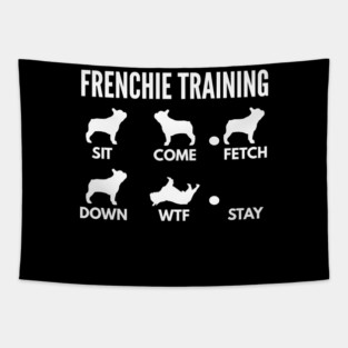 Frenchie Training - French Bulldog Tricks Tapestry