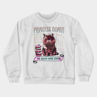 Retro Princess Donut Dungeon Crawler Carl Book Lovers Crewneck Sweatshirt