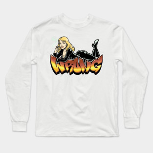 Wrong Blonde Latex Pinup Long Sleeve T-Shirt