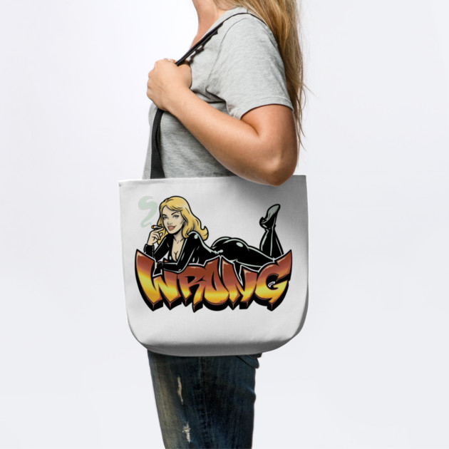 Wrong Blonde Latex Pinup by Wrongteeshirt