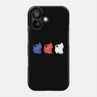4TH Of July Cats American Flag Phone Case