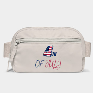 4th Of July American Flag Typography Bag