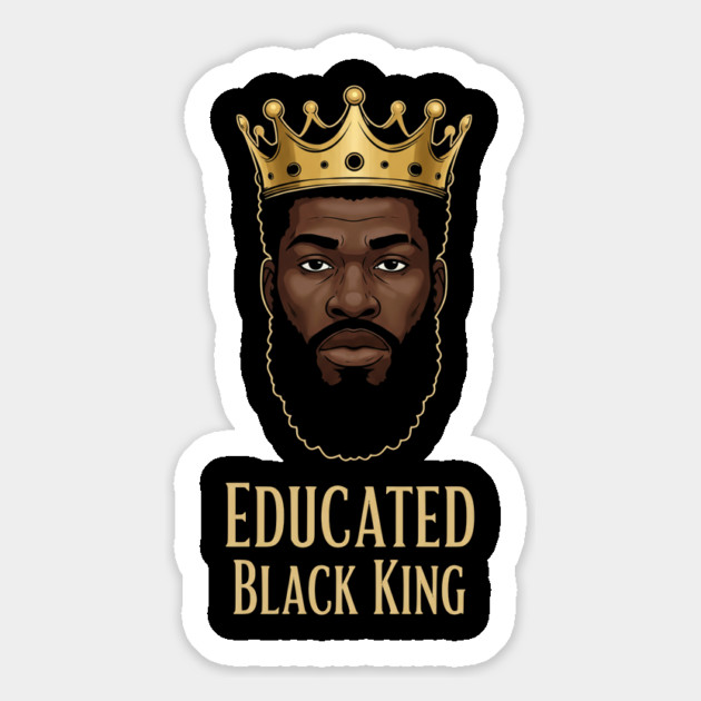 Educated Black King Magnet by UrbanLifeApparel