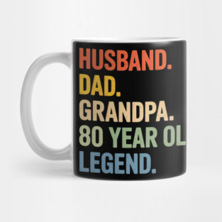 80Th Birthday Fathers Day Mug
