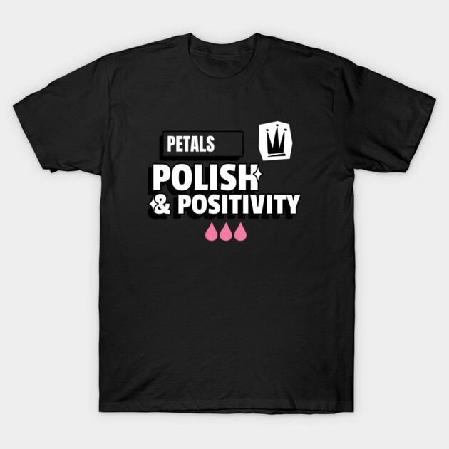 Petals Polish & Positivity Daisy Nail T-Shirt by Lamount Tees