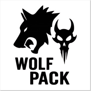 Ironwolf Clan – Wolf Pack Tribal Emblem Posters and Art