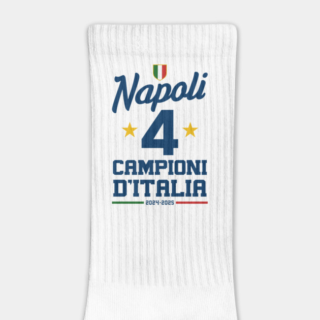 Napoli Campione D'Italia 2025 Celebrativa Quarti Campioni 4 scudetto Celebration by Tshirtiz