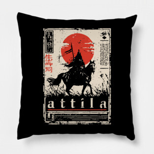 Attila the Hun Warrior Spirit Art Pillow