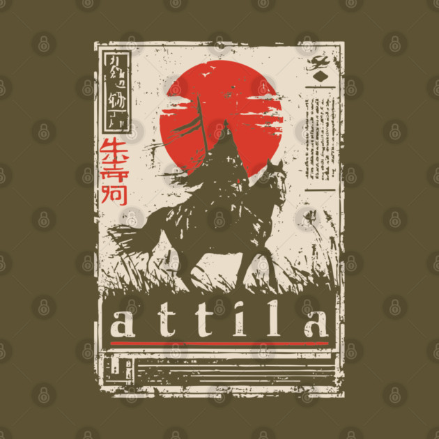 Attila the Hun Warrior Spirit Art by TuncGK