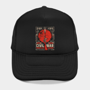 Civil War Rifle - Vintage Military History Art Hat