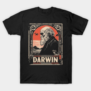 Darwin Evolution Theory Vintage Science Art T-Shirt