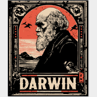 Darwin Evolution Theory Vintage Science Art Posters and Art