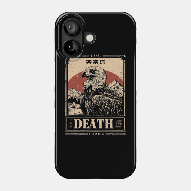 Death's Vulture - Vintage Gothic Wildlife Art Phone Case by TuncGK