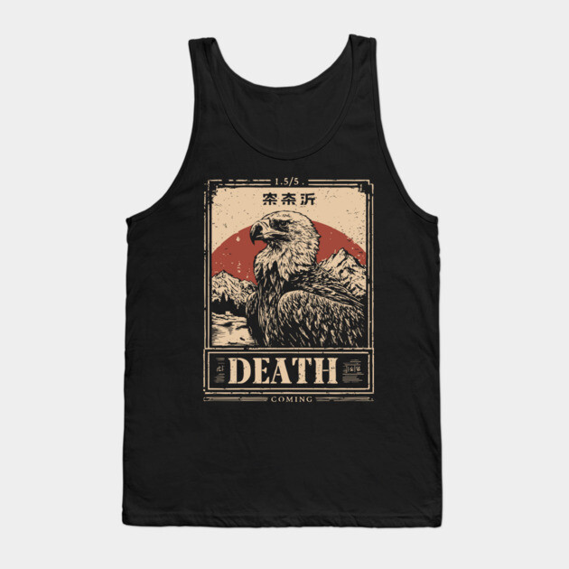 Death's Vulture - Vintage Gothic Wildlife Art Tank Top by TuncGK