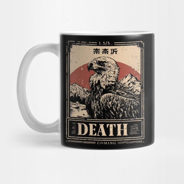 Death's Vulture - Vintage Gothic Wildlife Art by TuncGK