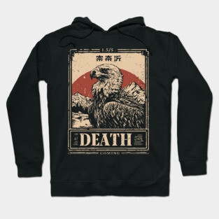 Death's Vulture - Vintage Gothic Wildlife Art Hoodie