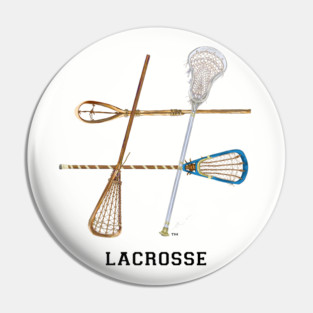 Hashtag Lacrosse Pin