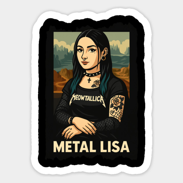 Metal Lisa Sticker by Designed By Marty