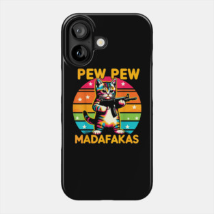 Pew Pew Cat Gaming Cat Phone Case