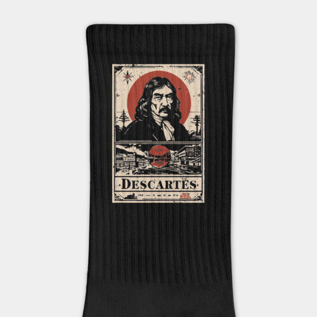 Descartes Philosophical Portrait - 'I Think Therefore I Am' by TuncGK