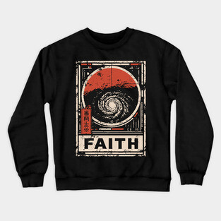 Faith - Vintage Spiritual Galaxy Art Crewneck Sweatshirt