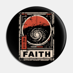 Faith - Vintage Spiritual Galaxy Art Pin