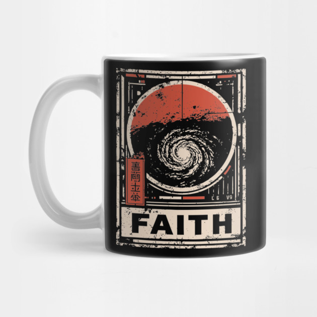 Faith - Vintage Spiritual Galaxy Art by TuncGK