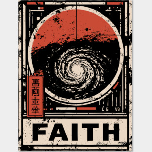 Faith - Vintage Spiritual Galaxy Art Posters and Art